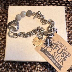 Kelly Annie Just Keep Swimming Bracelet.